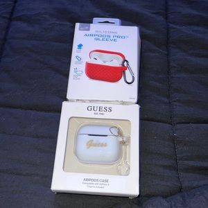 Brand new air pods pro sleeve and guess air pods case compatible with AirPods G3
